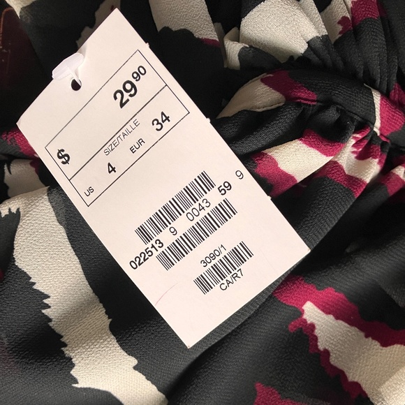 NEW H&M TRANSPARENT ZEBRA PRINT MAXI - Picture 3 of 14